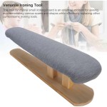 Papan setrika meja dengan alas lembut, ukuran kecil, alas kayu, portabel, cocok untuk penjahit dan penggunaan di rumah, untuk menyetrika peti dan lengan baju.